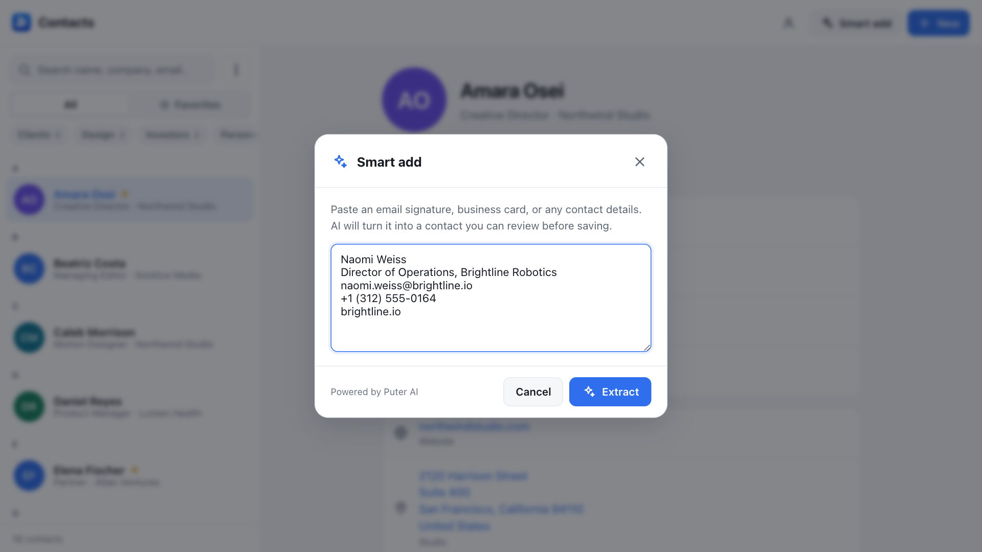 Contacts preview 2