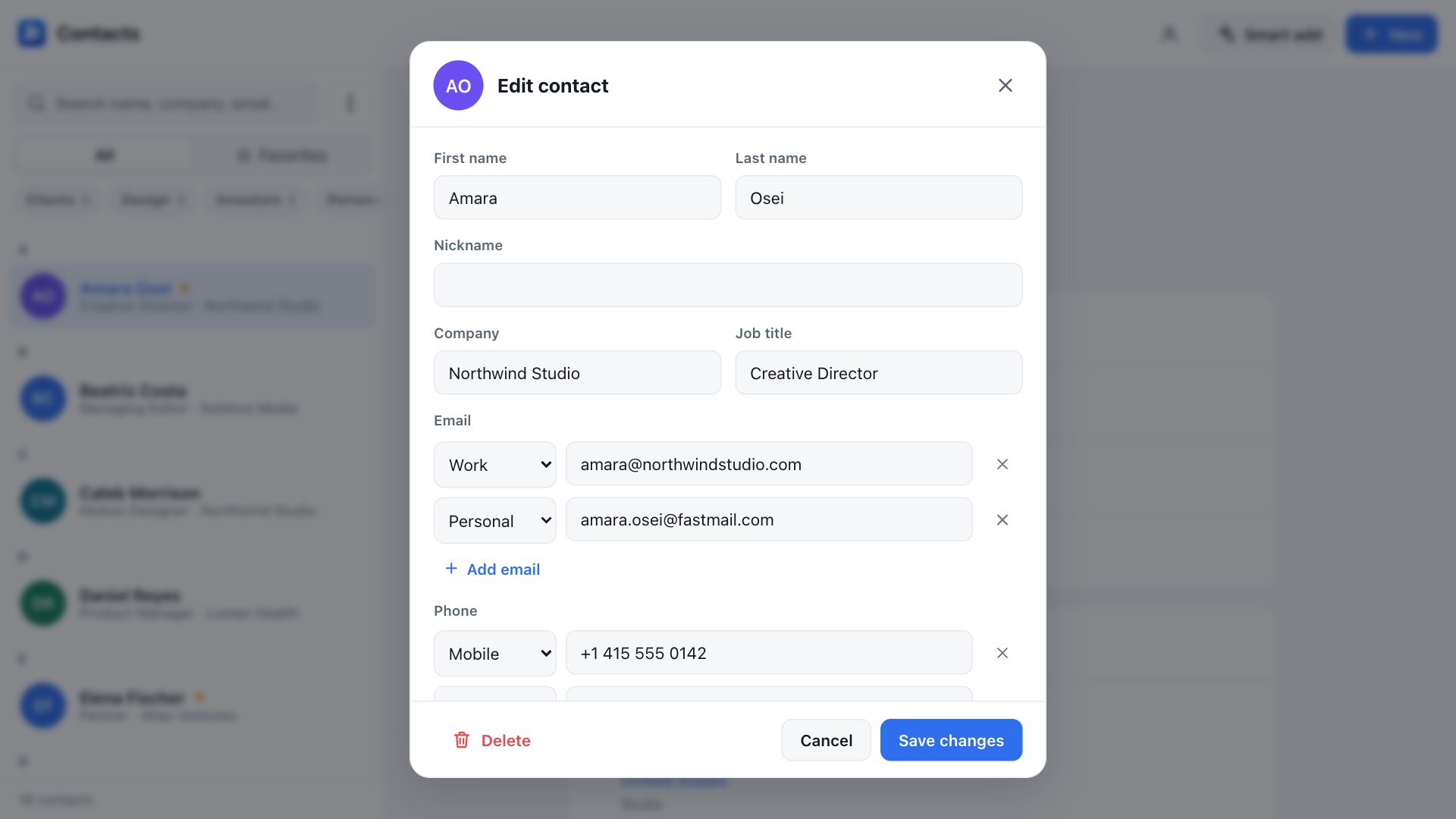 Contacts preview 3