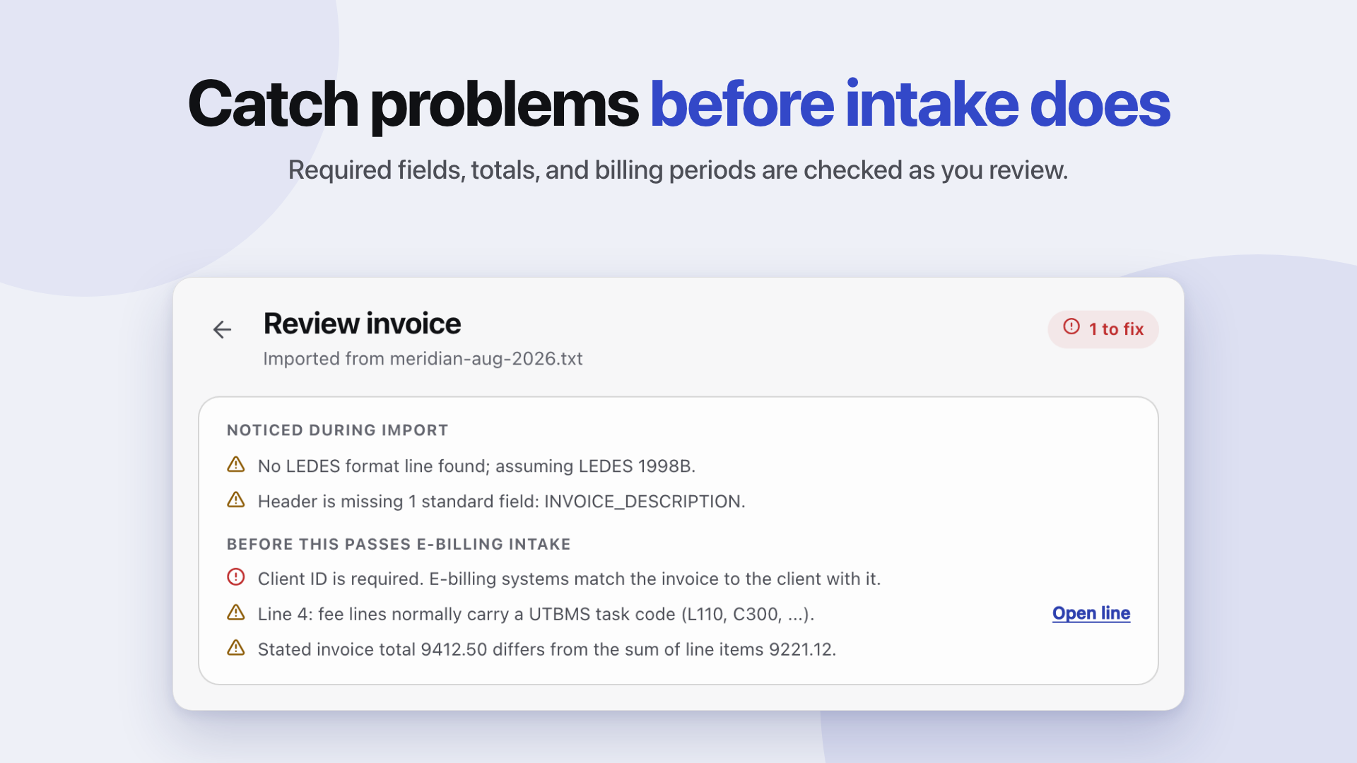 LEDES Converter preview 2