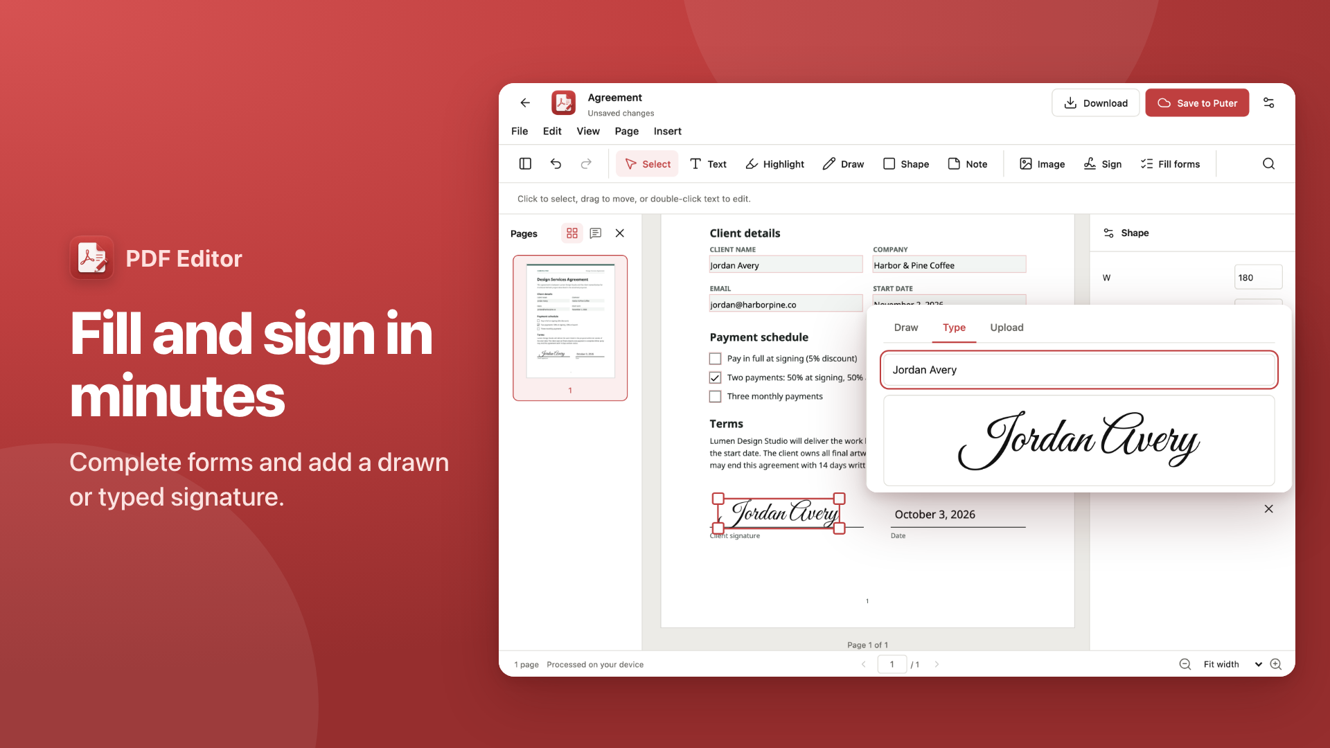 PDF Editor preview 3