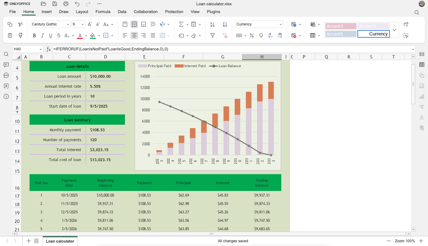 Spreadsheeted Spreadsheet
